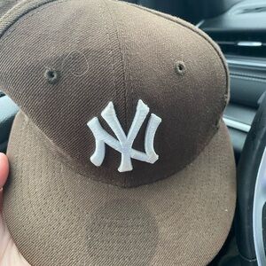 New Era Brown and White Cap